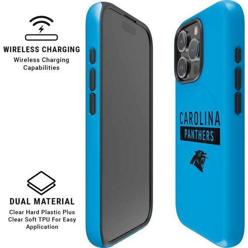 NFL Carolina Panthers Blue Performance Series iPhone 16 Pro Magsafe Impact Case